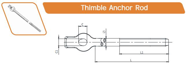 Thimble Anchor Rod